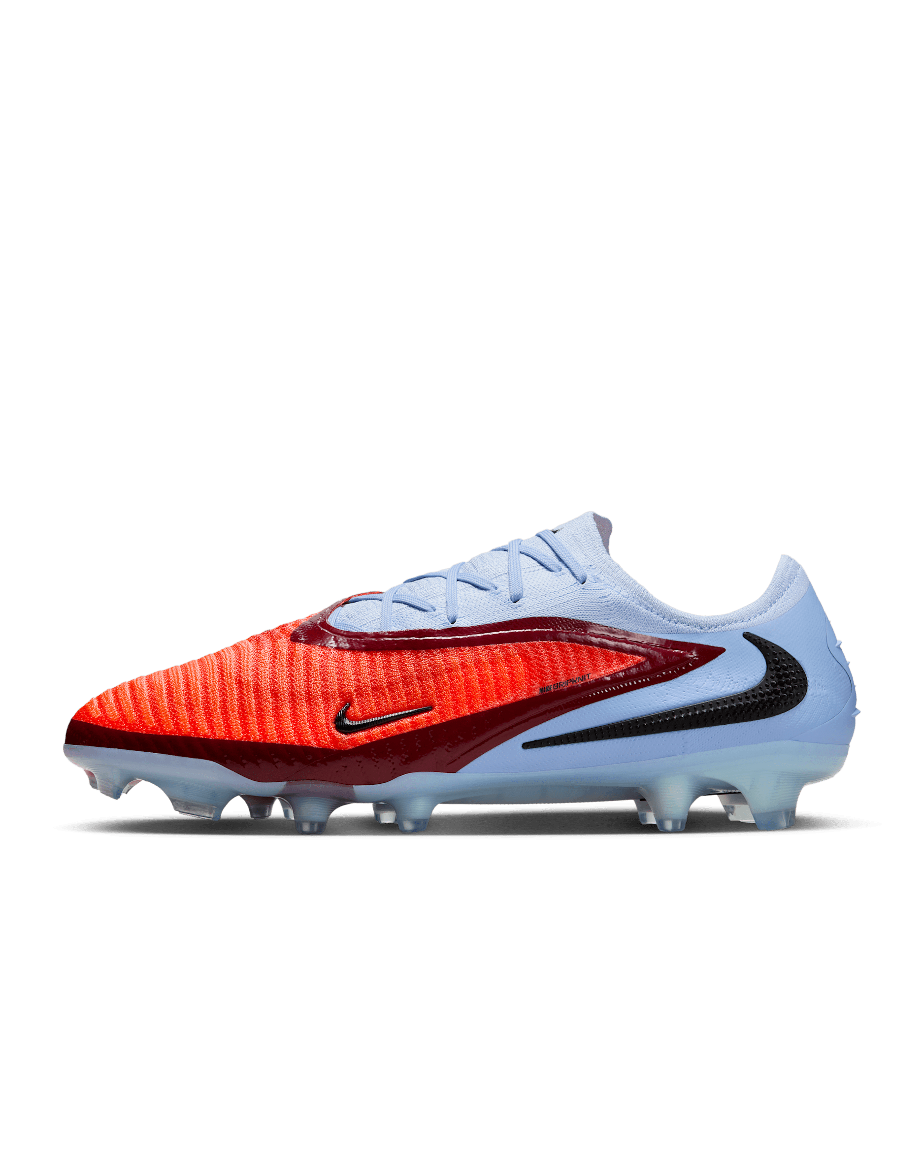 シューズ NIKE PHANTOM 6 LOW ELITE FG LV8 9.5 Nike Phantom 6 Elite Low Firm Ground - Royal Tint/Bright Crimson